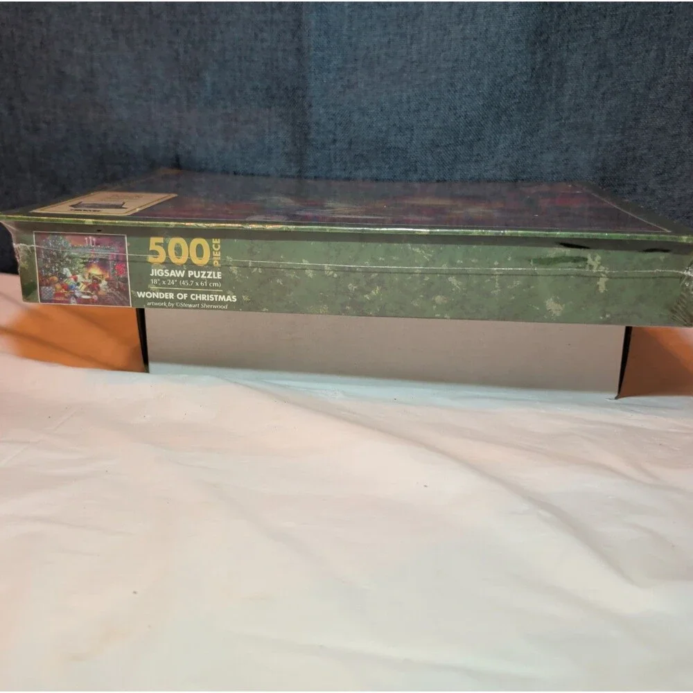 Vintage Lang Christmas Puzzle 500 pc Factory Sealed New Pop Up Easel Box 1982